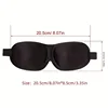 3D Stereoscopic Sleep Eye Mask, Sleep Magic Memory Sponge Black Shading Breathable Eye Protection 4