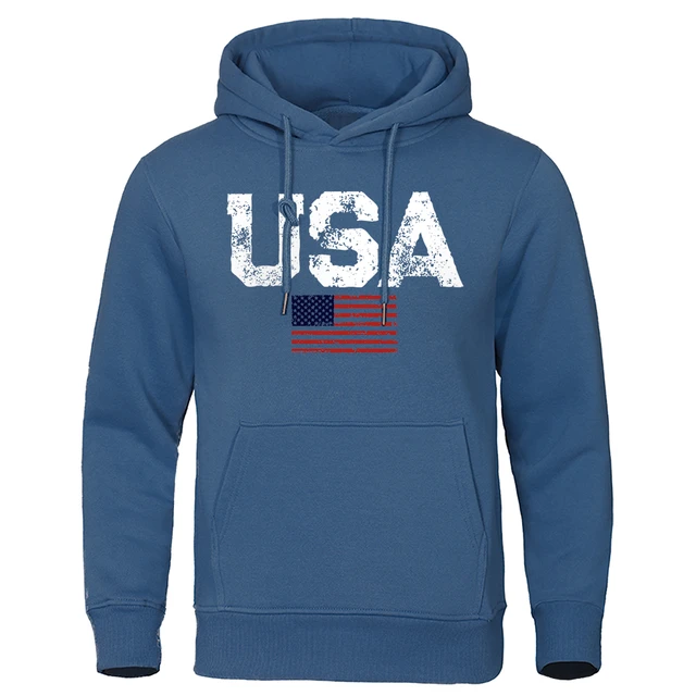  Vintage American Flag Hoodie Pullover Fleece for Men - USA Flag  Sweatshirt, Gift, Cotton Poly Blend, Ultra Soft : Clothing, Shoes 