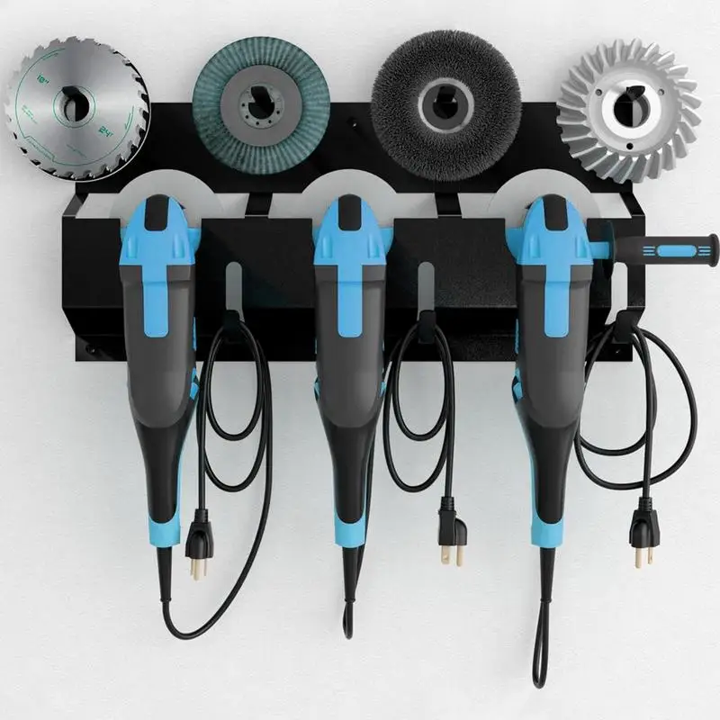 Angle Grinder Holder Wall Mount Angle Grinder Stand Angle Grinder Disc Grinder Cable Storage Rack For Cutting Polishing machines