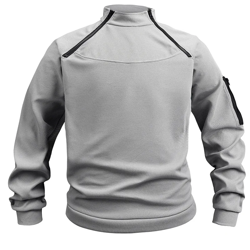 Men Outdoor Polar Fleece Jacket Hunting Clothes Warm Zipper Pullover Windproof Thermal Hiking Sweate for DUTR-Tactical men outdoor jacket
