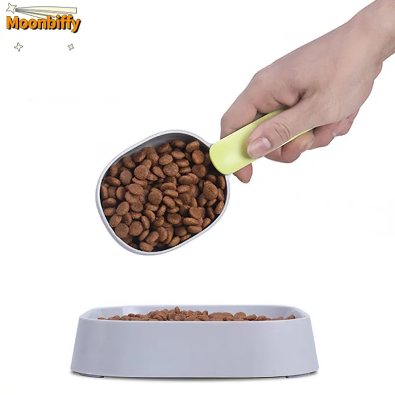 2023 New Plastic Pet Dog Food Spoon Shovel Dog Cat Feeder Tool Cat