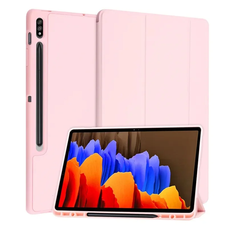 

For Samsung Galaxy Tab S9 S8 S7 11 inch S9 Plus S7 FE S8 Plus S7 Plus 12.4 S6 Lite 2022 10.4 A8 10.5 Cover with Pen Slot Case