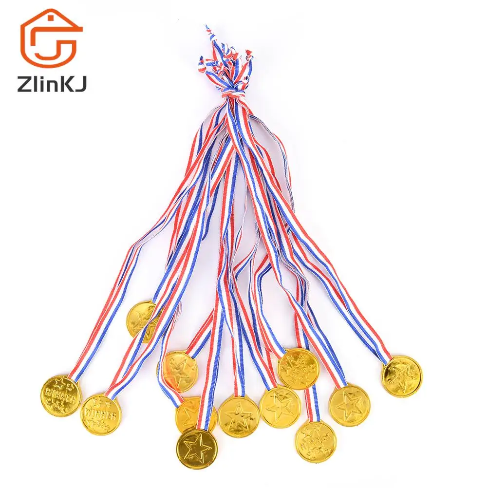어린이 게임 스포츠 상 장난감, 플라스틱 골드 수상자, 메달 파티 찬사, 12 개