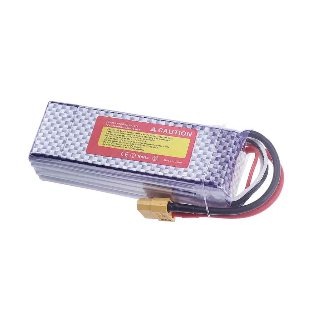 Batterie LiPo 14.8V 2200mAh 4S 45C pour Drone RC Hélicoptère Avion