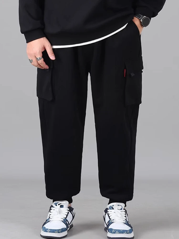 

n-style functional cargo pants spring and summer loose-fitting men's large-sized foot-binding casual pants
