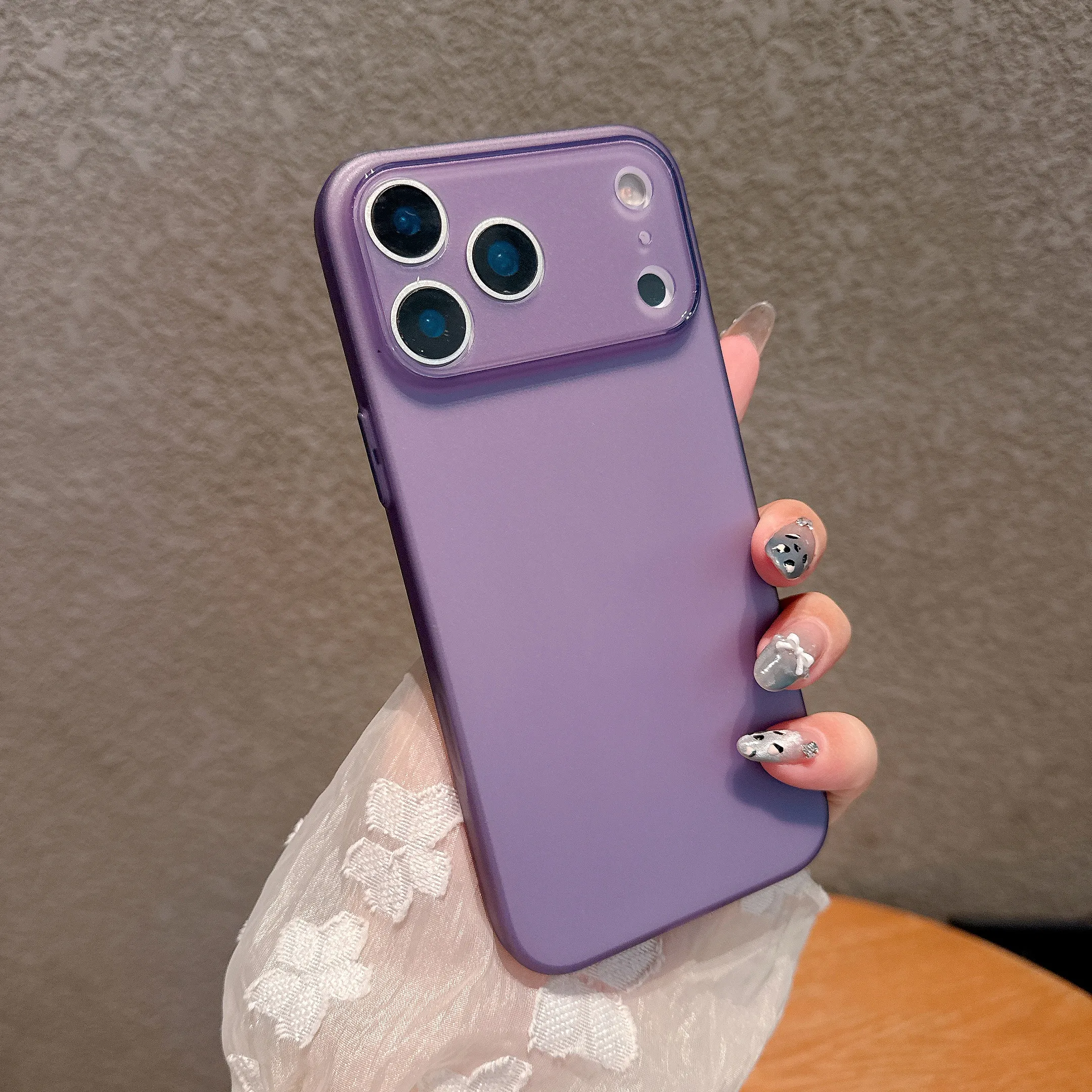 Sleek Frosted Clear Shockproof TPU Phone Case with Matte Finish