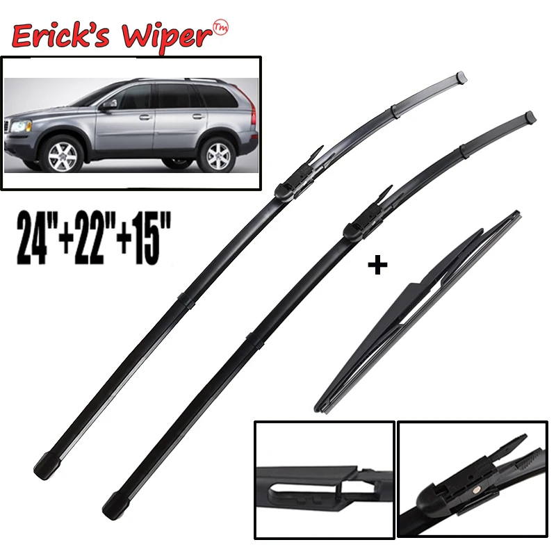 Wish® Set Tergicristalli Anteriori Universali Premium 24" E 16" (600mm E 400mm) Per Skoda Fabia 3 (2014-2019) - 2