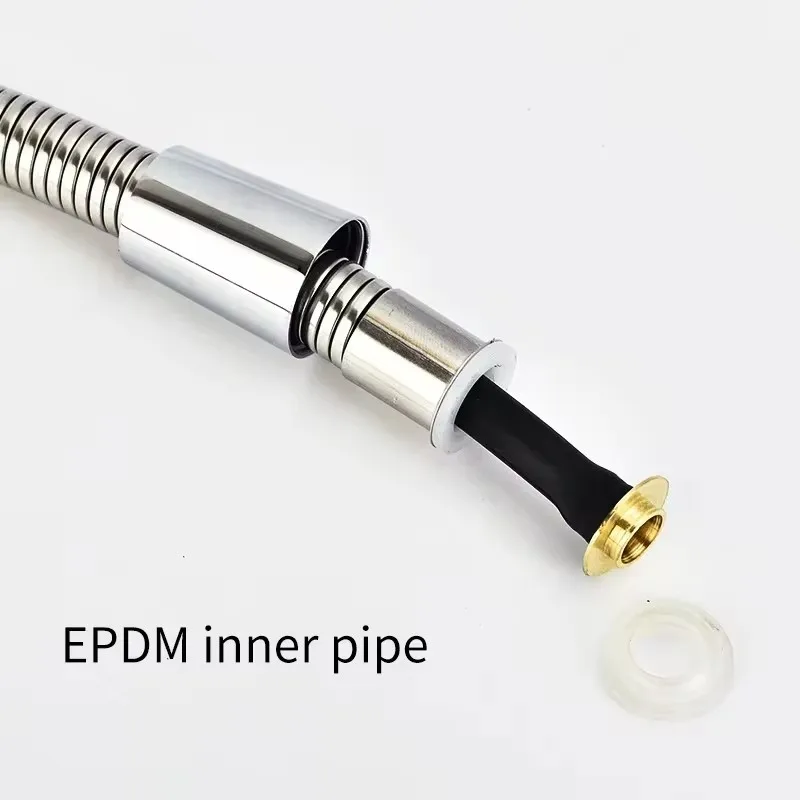 High Quality Black 1.5m/ 2m /3m G1/2 Inch Flexible Shower Hose Stainless Steel Chrome Bathroom Water Head Shower Extension Pipe