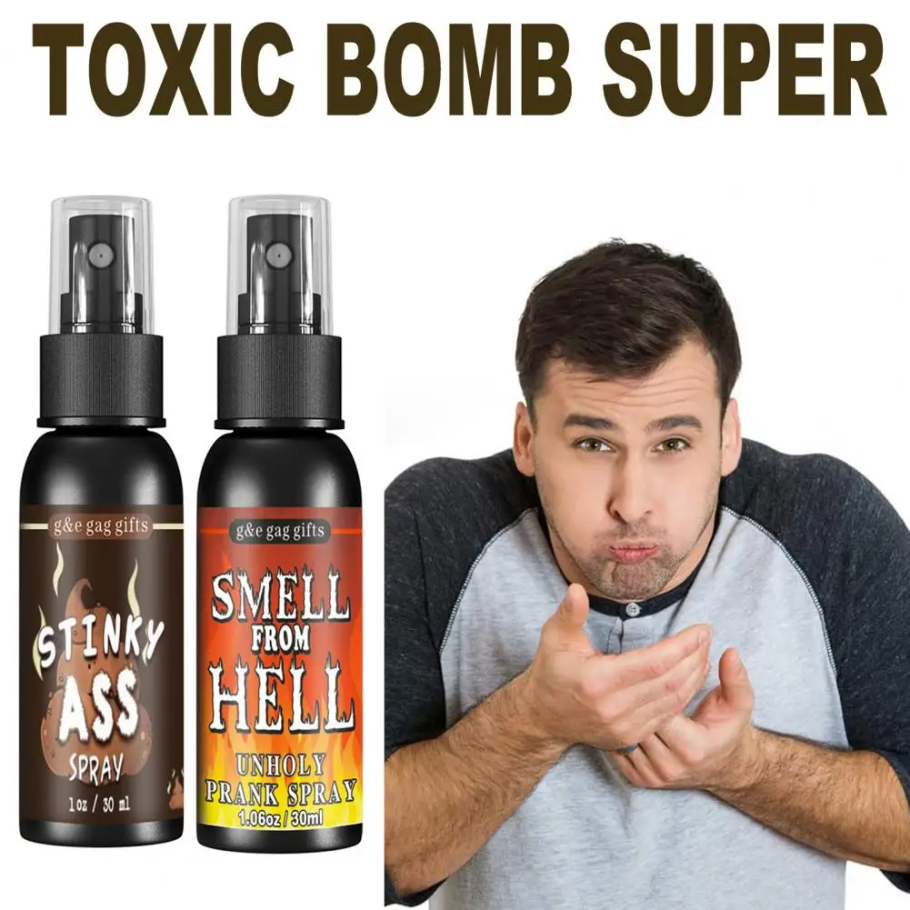 30ml Stunning Spray Stinky Liquid Fart Smell Spray Long Lasting Smell Halloween Prank Toy Adults Children Spoof Odor prank toys joke toys