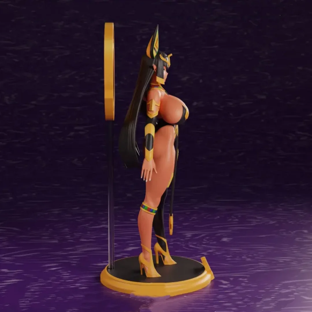 1/24 스케일 수지 그림 모델 키트 토끼 귀가 있는 섹시하고 통통한 소녀 Nsfw 조립되지 않은 도색되지 않은 3D 인쇄 DIY 장난감 471