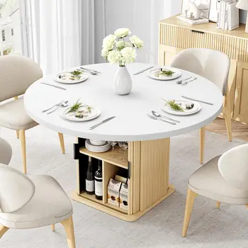 47" Round Farmhouse Table 1