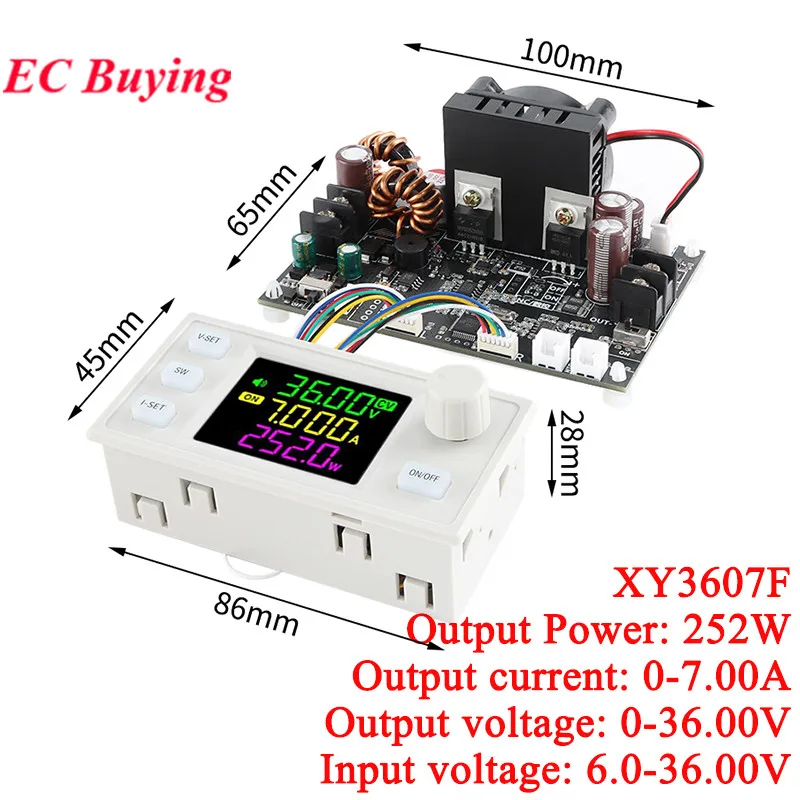 TONYSA Convertisseur Buck Boost 20 W DC 3,6 V-30 V, 2 modes PCB, module d'alimentation à double