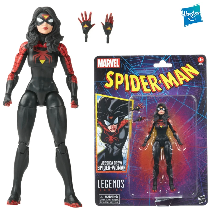 

In Stock Hasbro Marvel Legends Series Jessica Drew Spider-Woman Action Figure 6 Inch Scale Collectible Model Toy