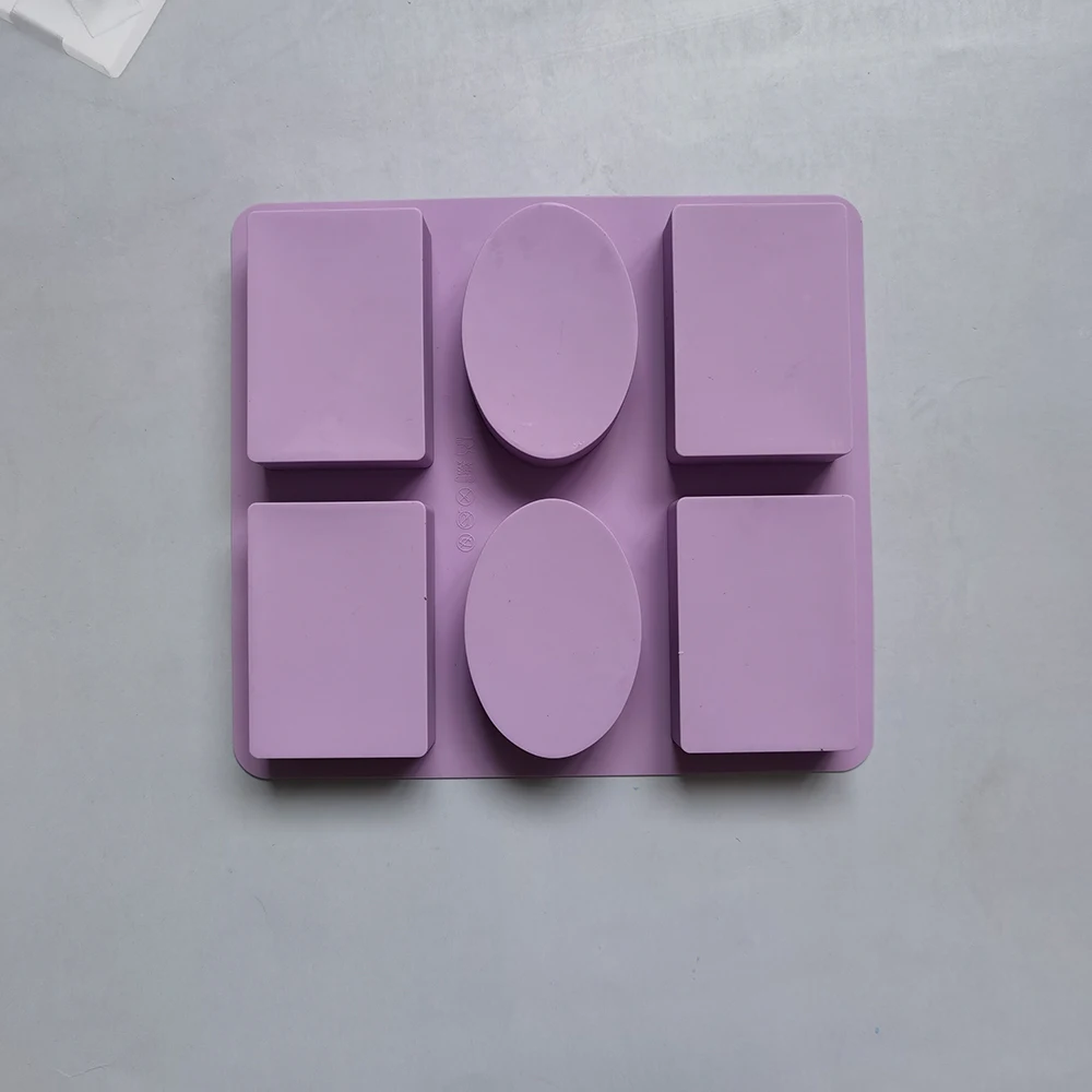 Oval and Square Flower Carving Soap Making Mould Silicone Handmad Soap Mold Supplies Diy Gypsum Crafts MoonCake Tools