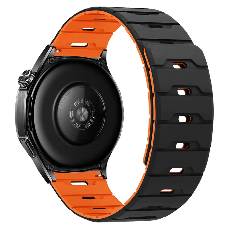 Magnetic Silicone Sport Wristband, 20mm/22mm