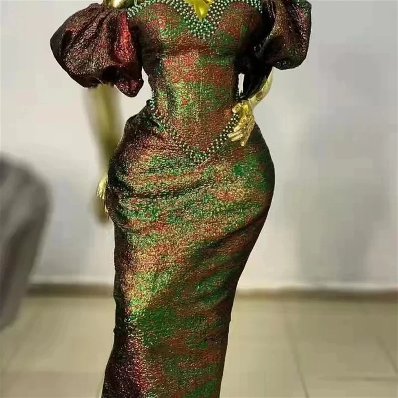 여성용 아프리카 브로케이드 자카드 레이스 원단, 프렌치 얇은 명주 그물 레이스, 5 야드 도금 원단, 파티 원피스 Y3693, 2024 하이 퀄리티