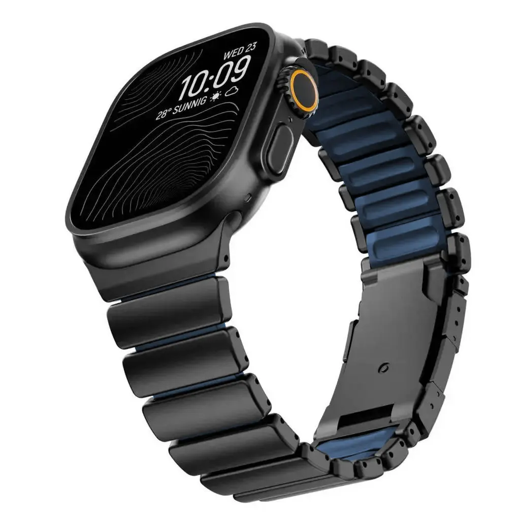 Luxury Titanium Silicone Watch Strap Bracelet