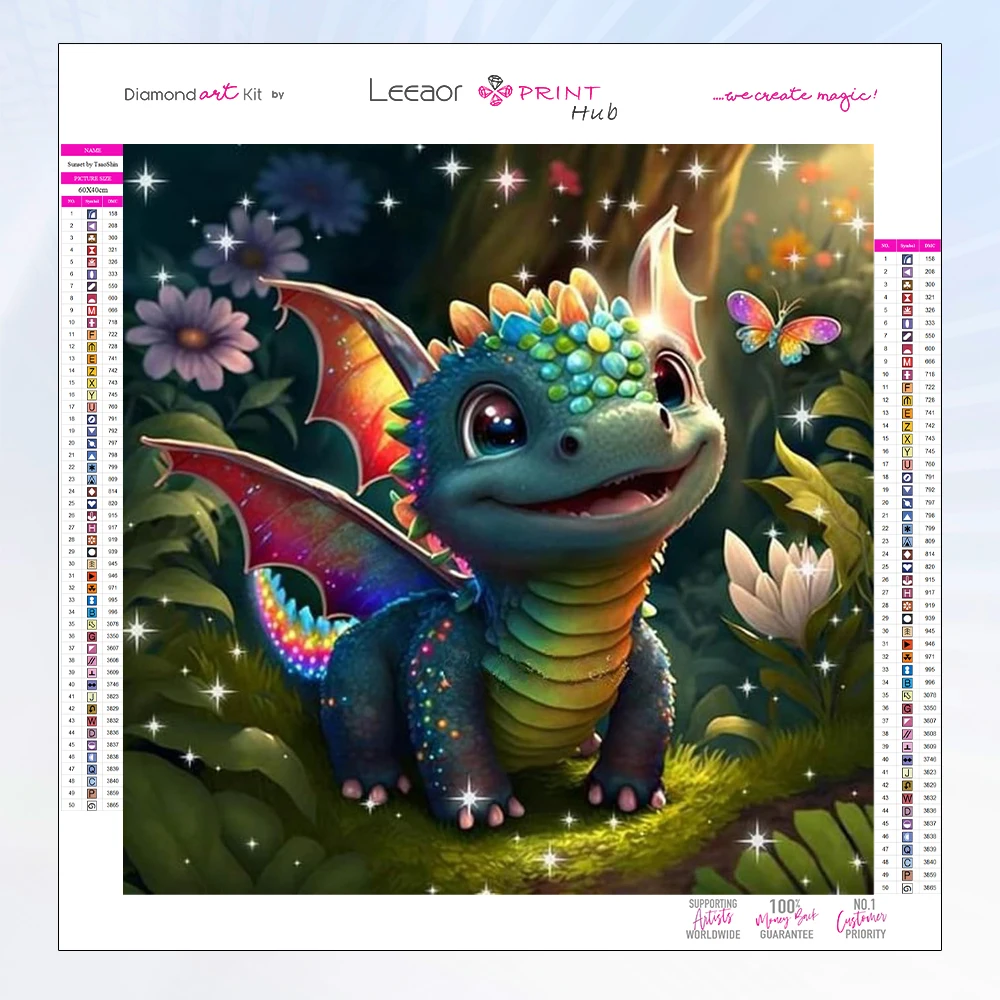 

Dinosaur Diamond Painting Cute Cartoon Full Diamond Mosaic Rhinestones Embroidery Cross Stitch Kits Art Home Decor Handicraft