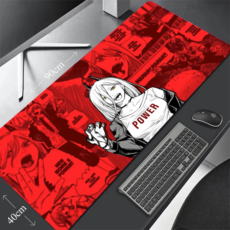 

Chainsaw Man Mouse Pad Gamer Mousepads Big Gaming Mousepad XXL Mouse Mat Large Keyboard Mat Desk Pad For Computer Laptop
