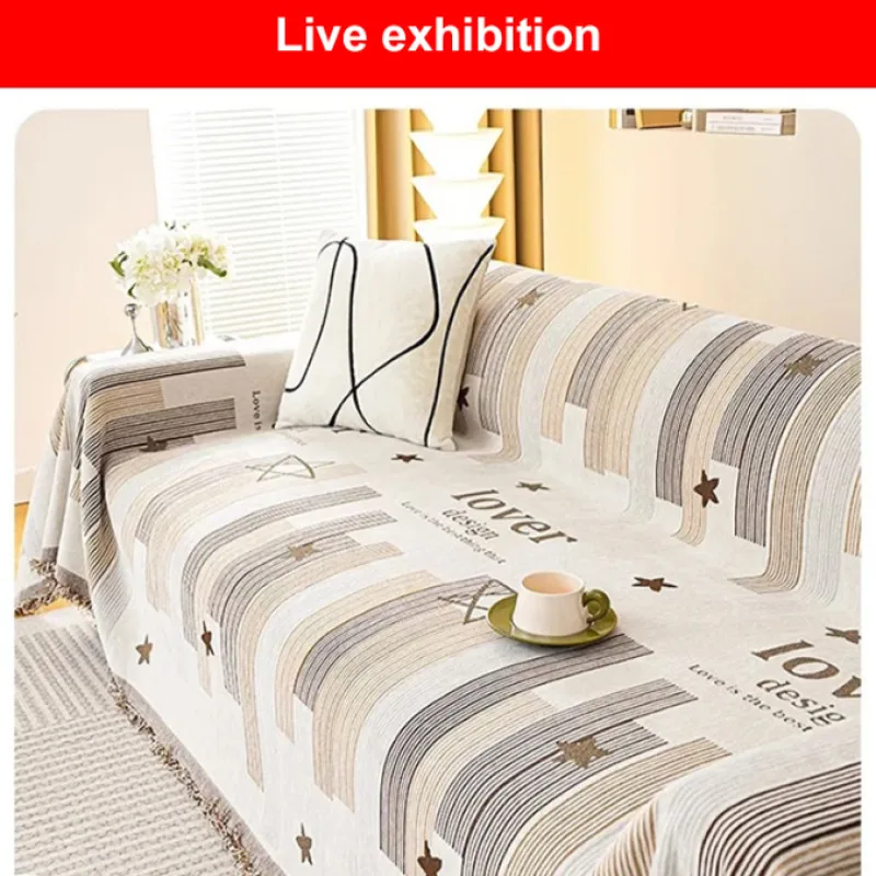 Double-sided chenille sofa towel four seasons All-inclusive anti-claw livingroom sofa cover Washable Furniture Protector Covers 2