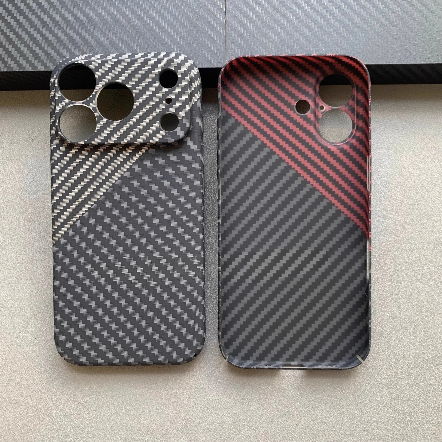 Elegant Carbon Fiber Ultra-Thin Anti-Drop Phone Case with Skin Feel
