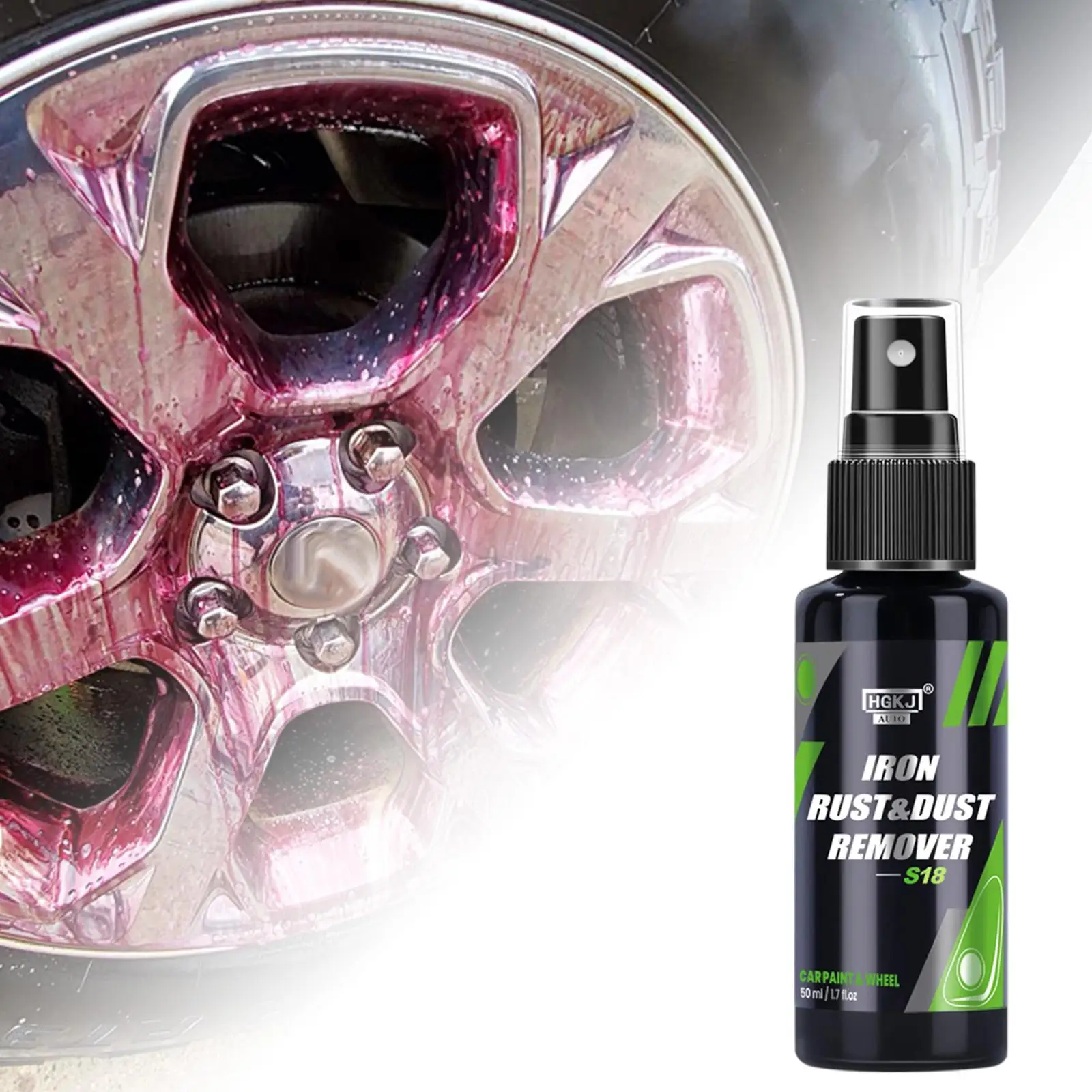 IronRustRemoverDerustingSprayHGKJS18ProtectWheelsAndBrake