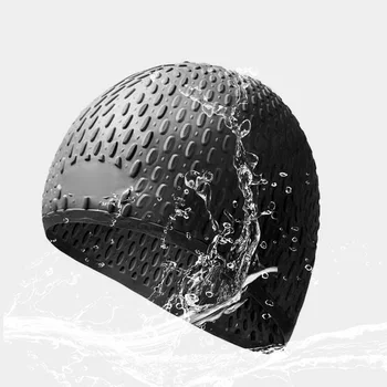 새로운 실리콘 수영 모자 패션 수영장 모자, 방수 귀 보호 전문 수상 스포츠 수영 모자