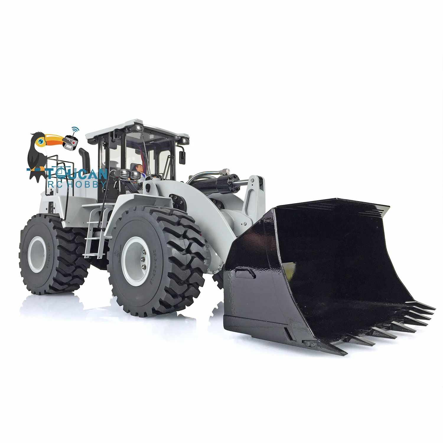 XDRC Metal 1/14 Hydraulic RC Loader WA470 980L Radio Control Truck Finished Model W/ ESC Motor Servo B6AC Charger Toys THZH1287 4