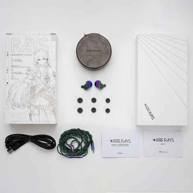 MOONDROP RAYS Gaming Earphones Gravity USB-C DSP Game Sound Card