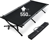 Extra Wide Camping Cot for Adults Oversized XXL Sleeping Cots Folding Cot Bed with Carry Bag 1