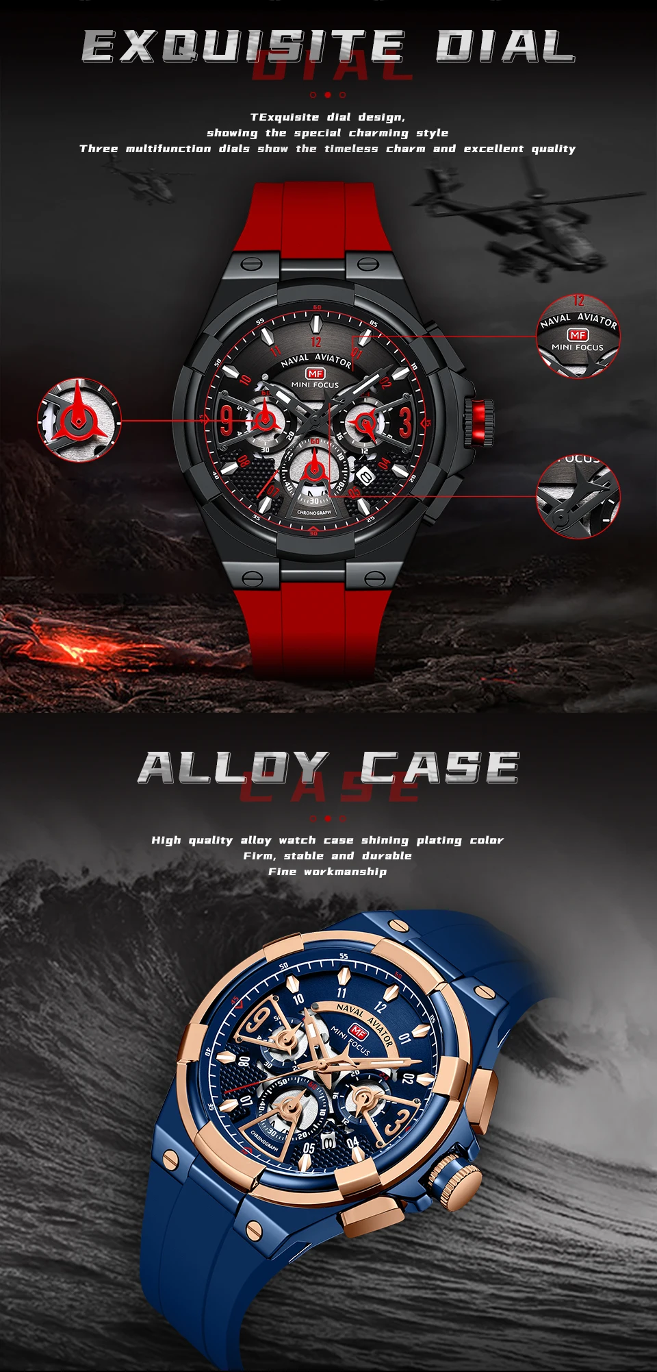 MINI FOCUS Quarzuhr für Herren, wasserdicht_voghion.com