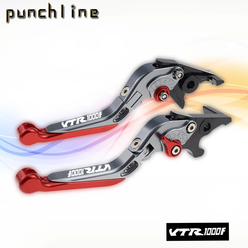 

Fit For VTR1000F/FIRESTORM 98-05 Brake Clutch Levers For VTR 1000F FIRESTORM Folding Extendable Adjustable Parking handle Set