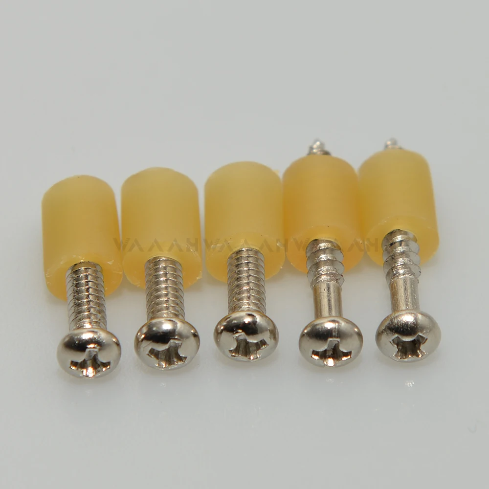 12 Stück Gitarren-Tonabnehmer, Federschlauch aus Gummi mit Schrauben zur Höhenverstellung, ST TL-Gitarren-Bass-Tonabnehmer, Teile aus malaysischem Gummi – Detail 7
