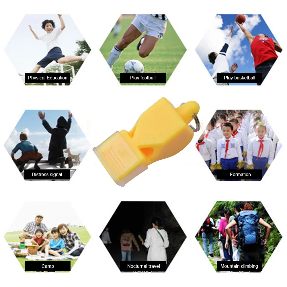 Plastic Whistle 1/3/5PCS Sports Whistle Portable Loud Crisp Sound Multifunctinal for Football Basketball Sports soccer whistle sport whistle sports whistle