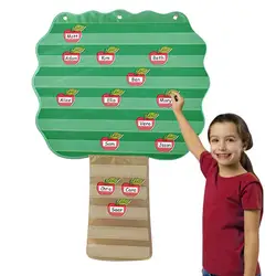 Visual Schedule For Kids Autisms Daily Chore Routine Chart Shaped Like Tree Multifunctional Storage Tools For Classroom School