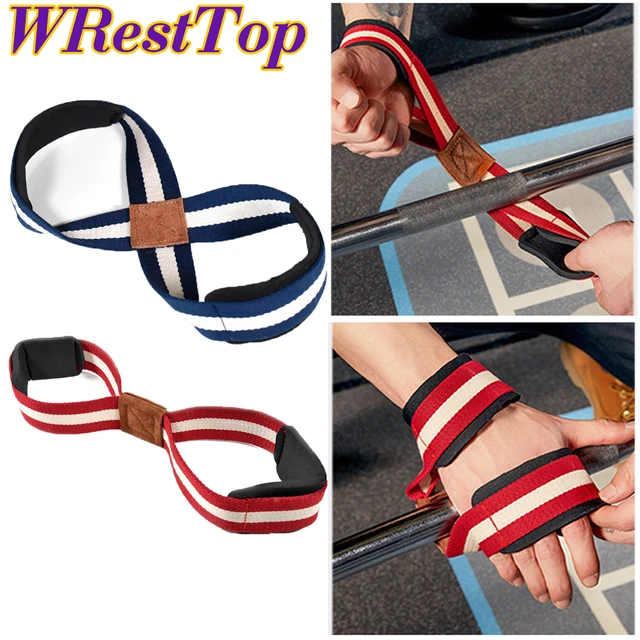 1Pair Figure 8 Lifting Straps for Men Women, Power Hand Grips for