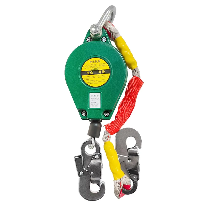 Heavy Duty Fall Arrester Fall Protection Device 3m/10m Speed Difference Self-Locking Cargo Elevator Crane Airborne Arrestor