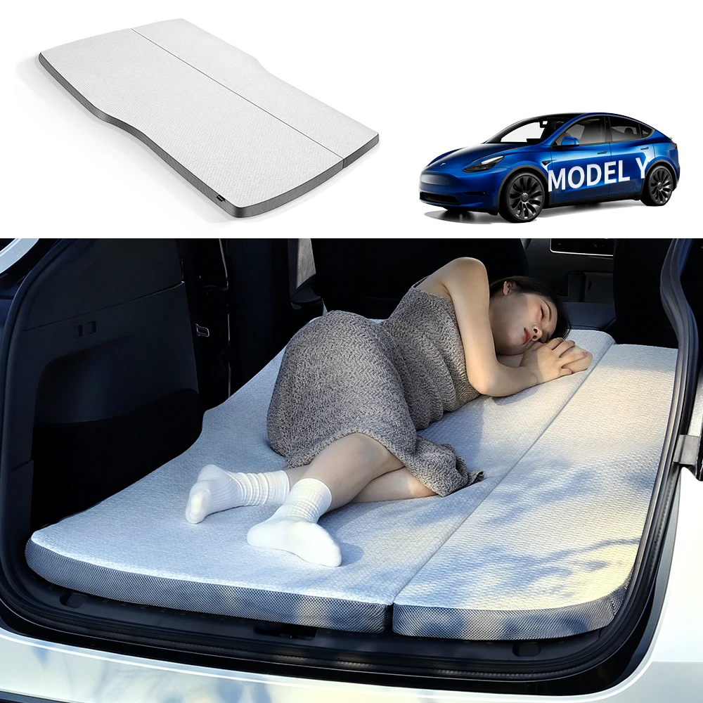 Camping Mattress Memory Sponge Mattress Travel Bed Portable In Car Sleeping Outdoor Camping YZ For Tesla Model Y