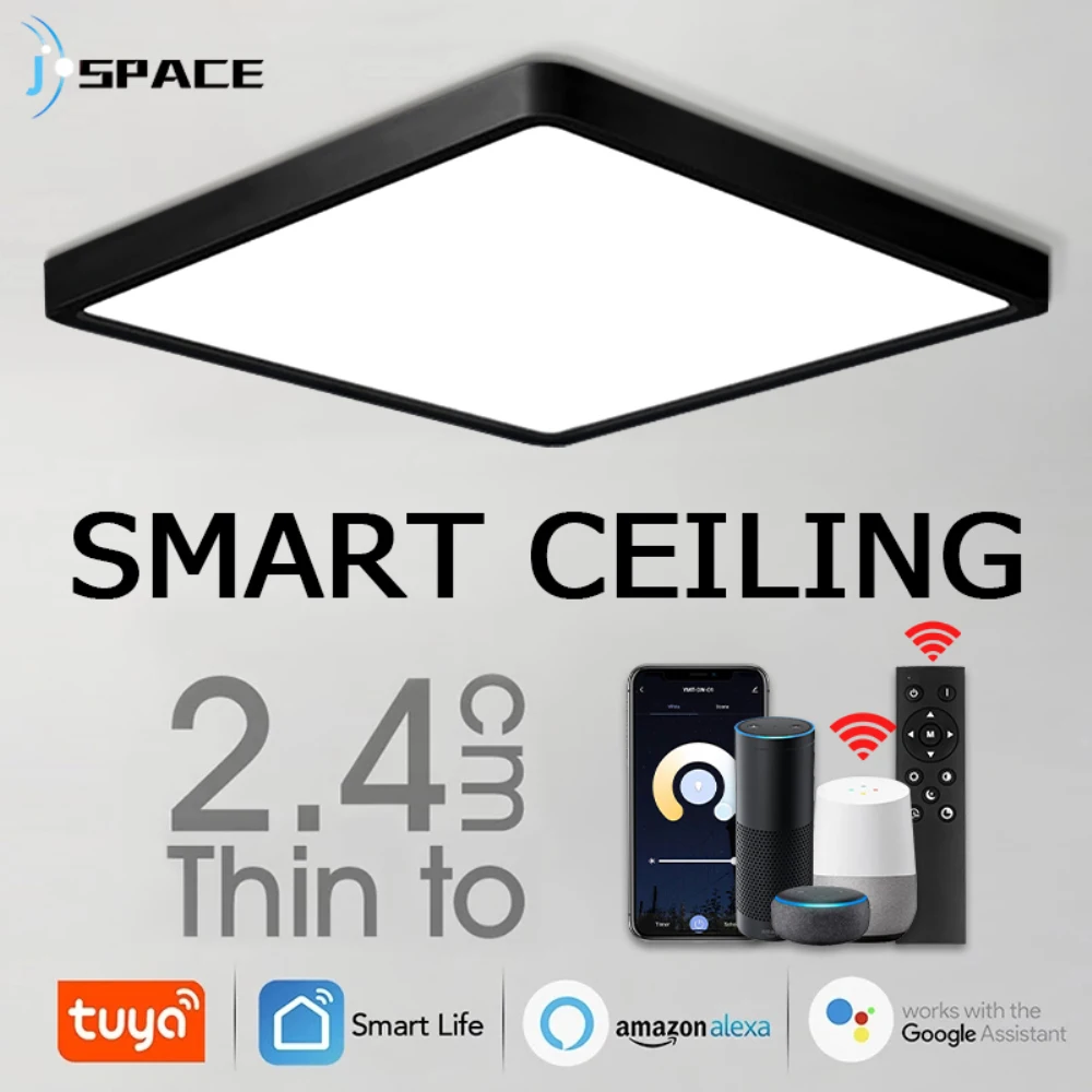 Tuya Smart LED Ceiling Lights APP Remote Control Brightness Dimmable Ceiling Lamps
