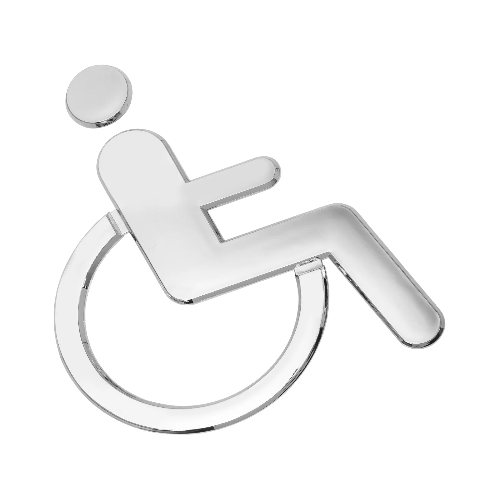 

Disabled Sign Washroom Door Decals Sign Sticker Wheelchair Disabled Restroom Sign Emblems Wall Sticker Toilet Simple Abs