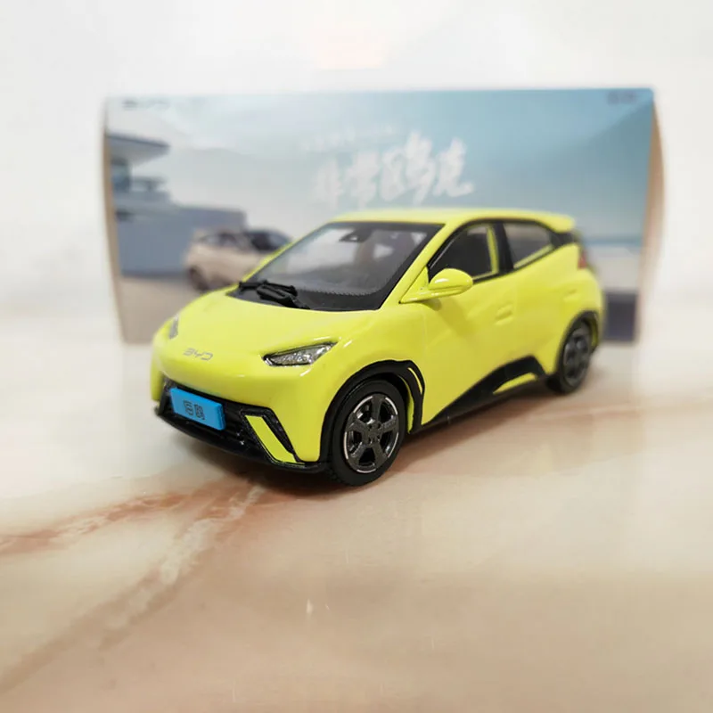 

Diecast 1:43 Scale Original BYD Seagulls Car Model BYD EV New Energy Alloy China Car Model Collectible Toy Gift Souvenir Display