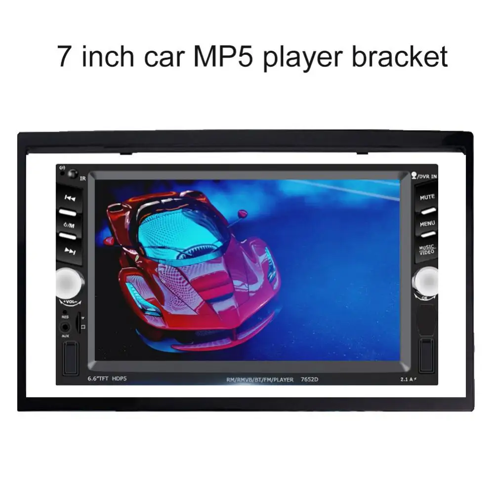 Radio Universal MP5 Player 7 Inch Double Din Car Multimedia Installation Frame Interior Accessories for radio installation frame radio installation accessories radio frame auto interior decors radio panel