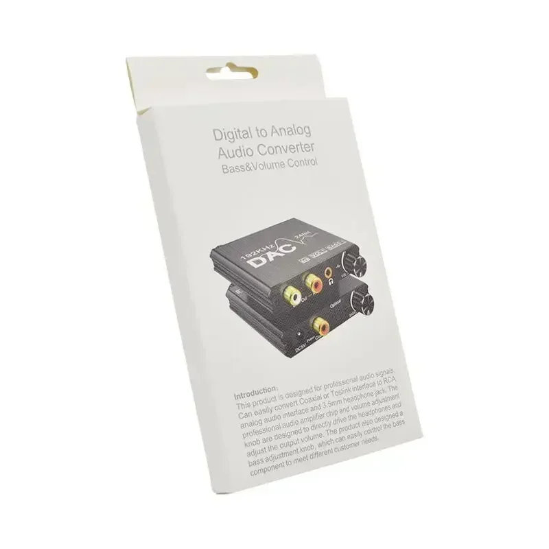 24비트 DAC 디지털 아날로그 R/L 오디오 변환기 광학 Toslink SPDIF 동축 RCA 3.5mm 잭 어댑터 지원 PCM /LPCM