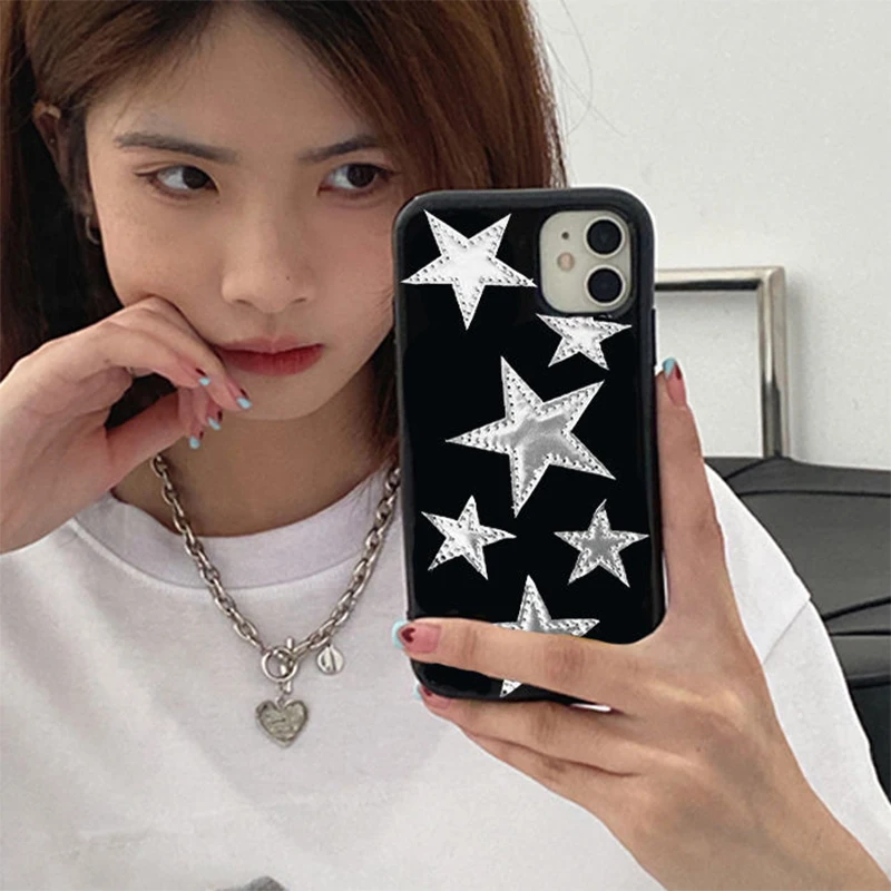 Silver Star Gloss Black Case