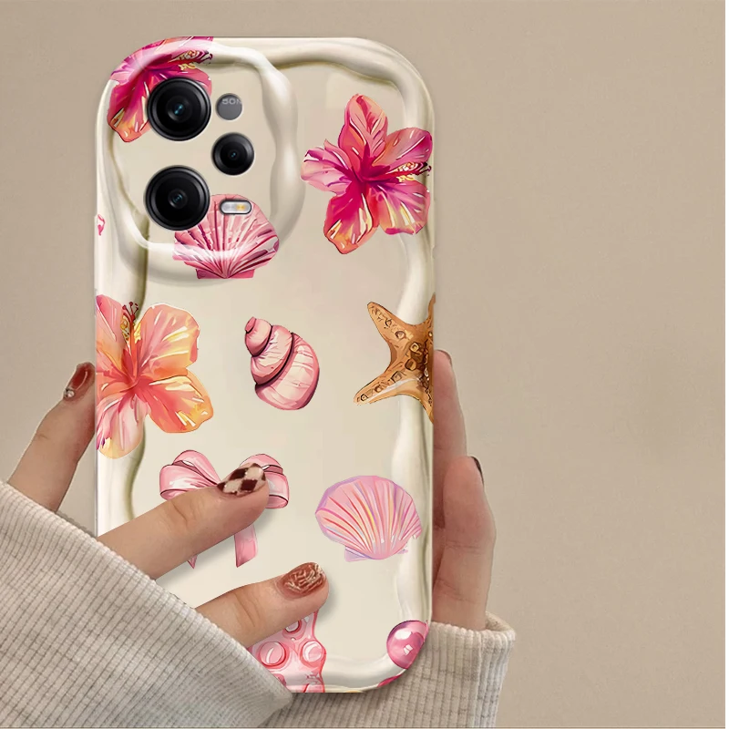 Colorful Marine Organism Theme 3D Clear Phone Case
