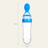 Squeezing Feeding Bottle Silicone Newborn Baby Training Rice Spoon Infant Cereal Food Supplement Feeder Safe Tableware Tools 5