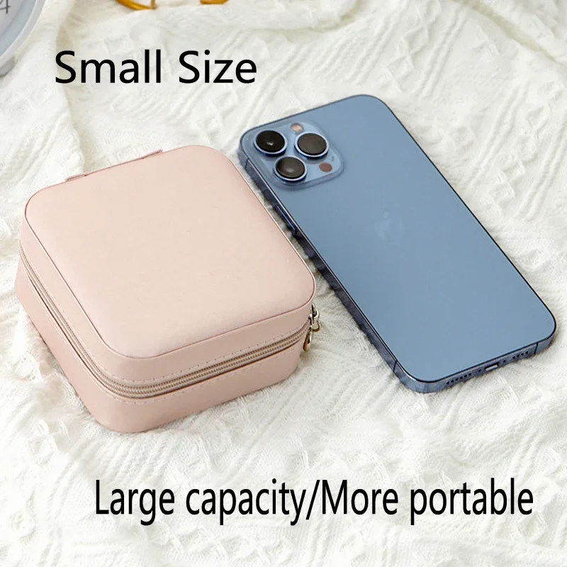 Travel Jewelry Case 💎 Jewelry Storage Box – Leather Single Layer Jewelry Organizer for ... - SKU JSB01442 - UGI Packa...