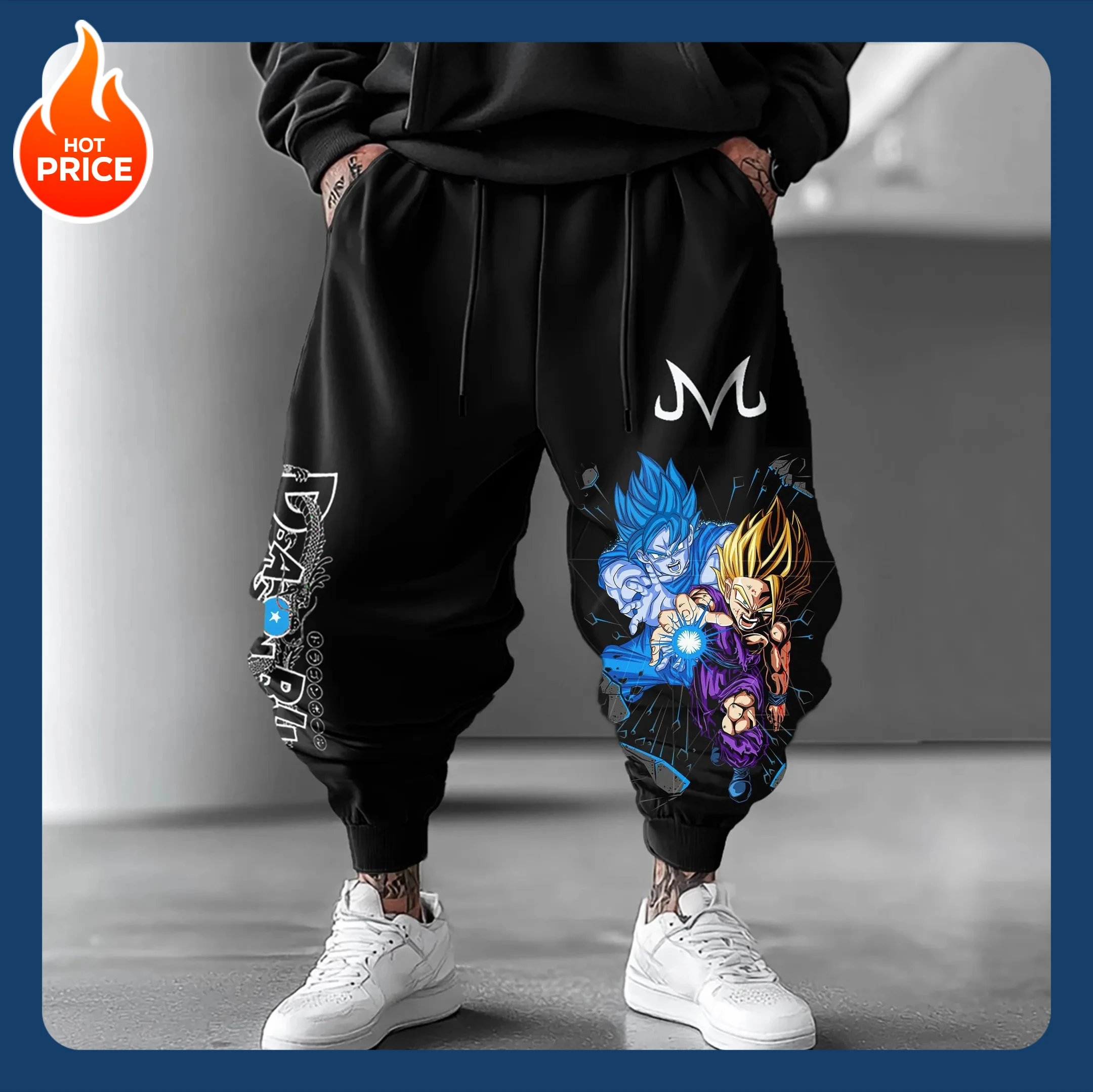 Dragon Ball Goku Majin Buu Loose Multi-color Sweatpants 2025
