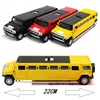 1:32 Alloy Lengthen Hummer Limousine Car Model Metal Diecasts Vehicles With Sound Light Pull Back Car Collection Toys Kids Gifts 5