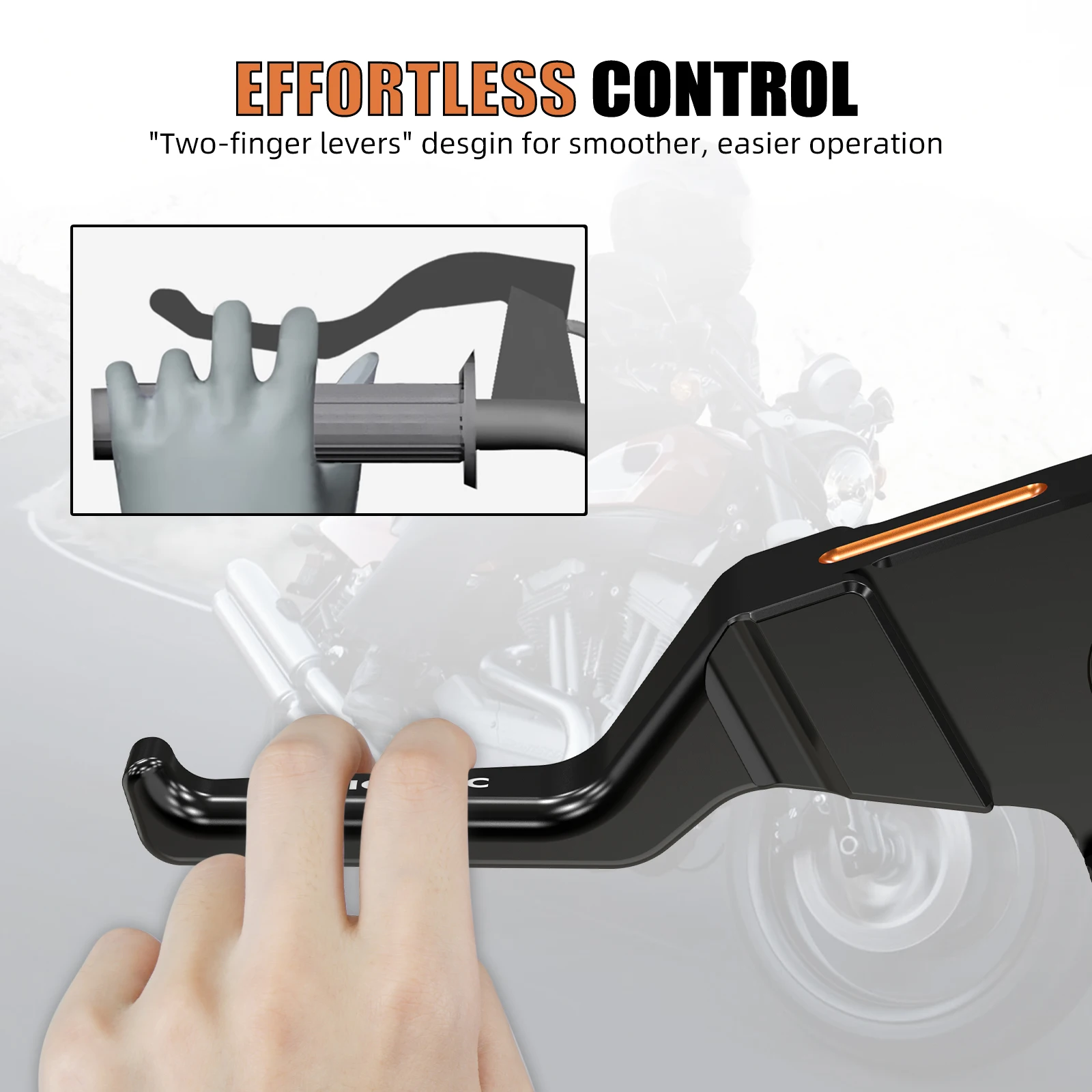 Für Harley Road Glide FLTRX 2017–2020 Shorty Handhebel Bremskupplungshebel Street Glide FLHXS Road King FLHR Electra Glide – Detail 10